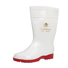 bata gumboots ELEGANT Ladies white and red